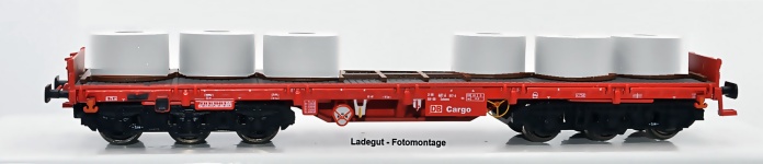 NPE Modellbau NW22986 - H0 - Schwerlastwagen Salmms 454 Coils Aluminium, DB AG, Ep. V
